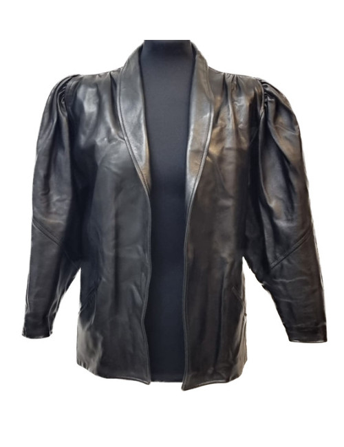 Veste JEAN CLAUDE JITROIS cuir noir