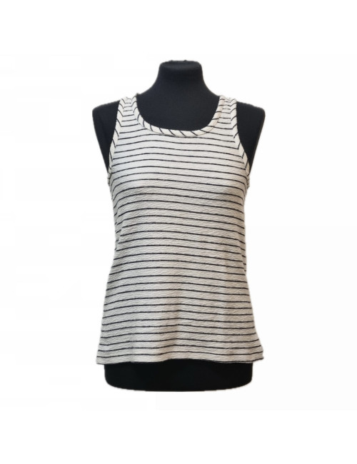 Haut CHANEL blanc rayé