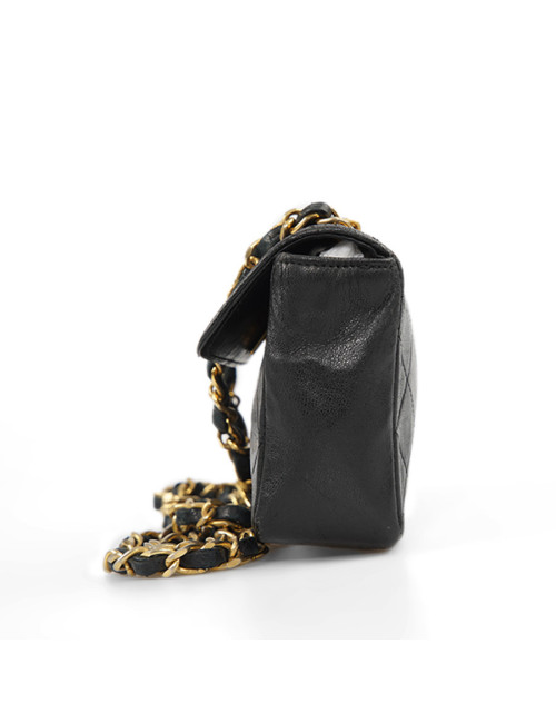 CHANEL vintage mini black crossbody bag