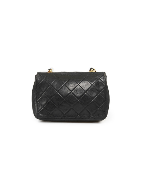 CHANEL vintage mini black crossbody bag