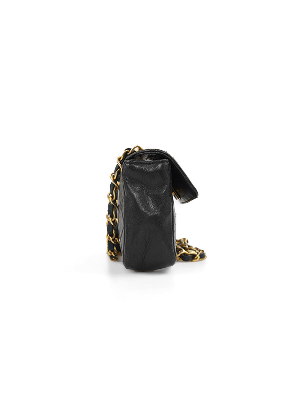 CHANEL vintage mini black crossbody bag