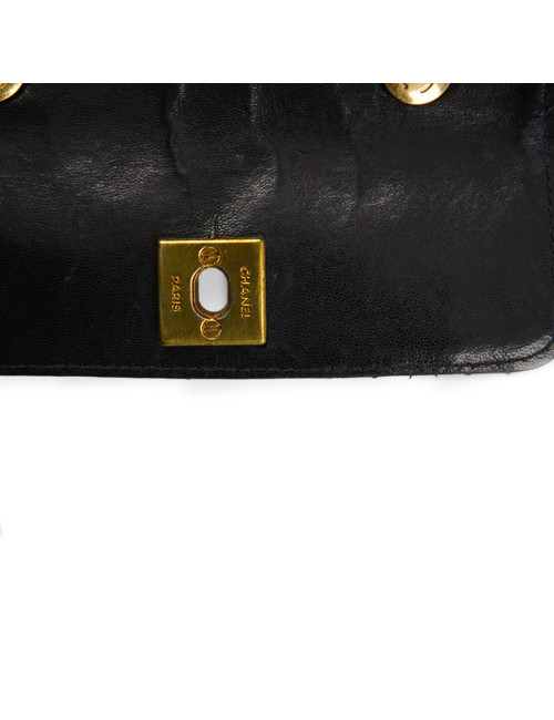 CHANEL vintage mini black crossbody bag