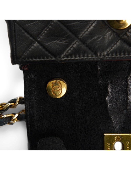 CHANEL vintage mini black crossbody bag