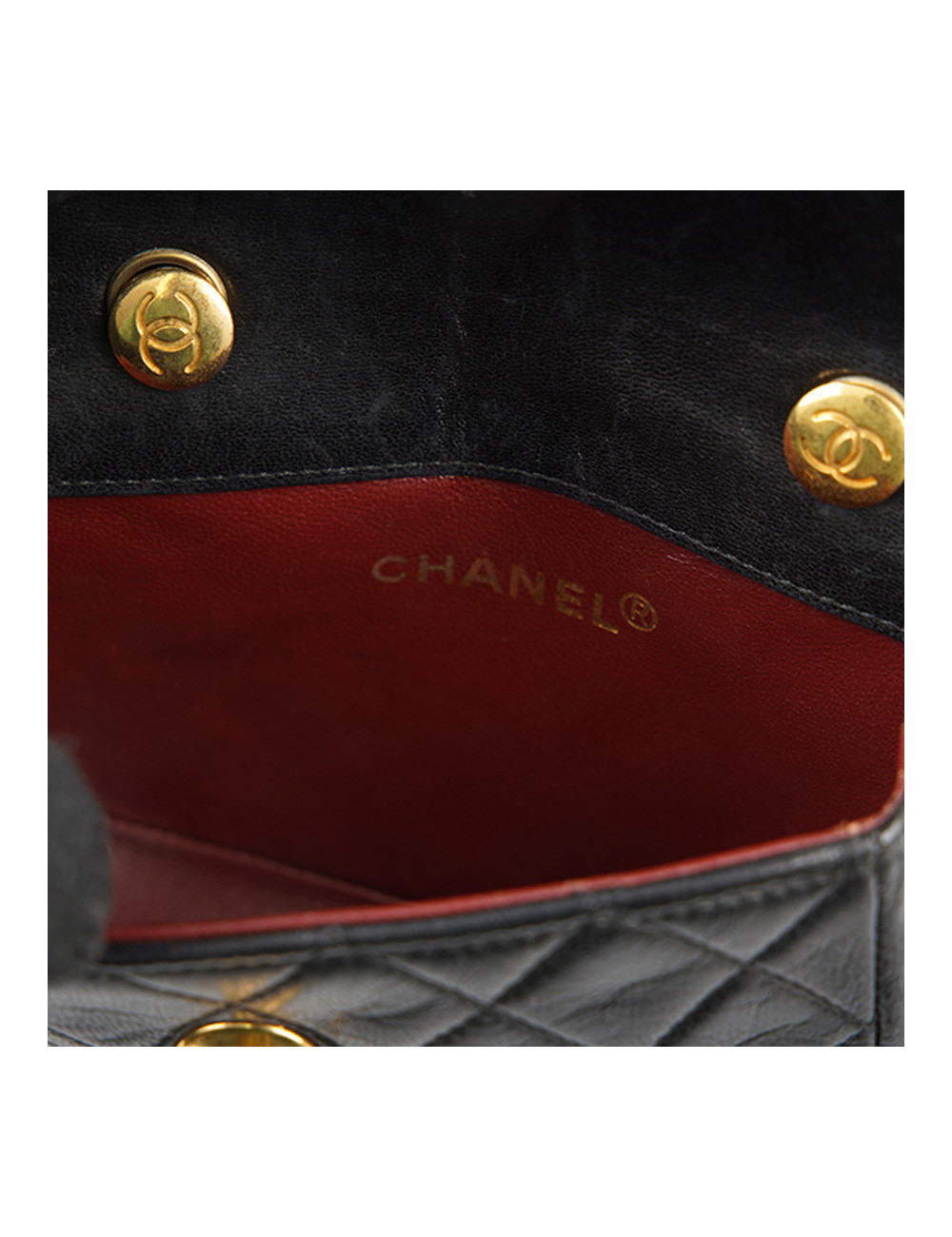 CHANEL vintage mini black crossbody bag