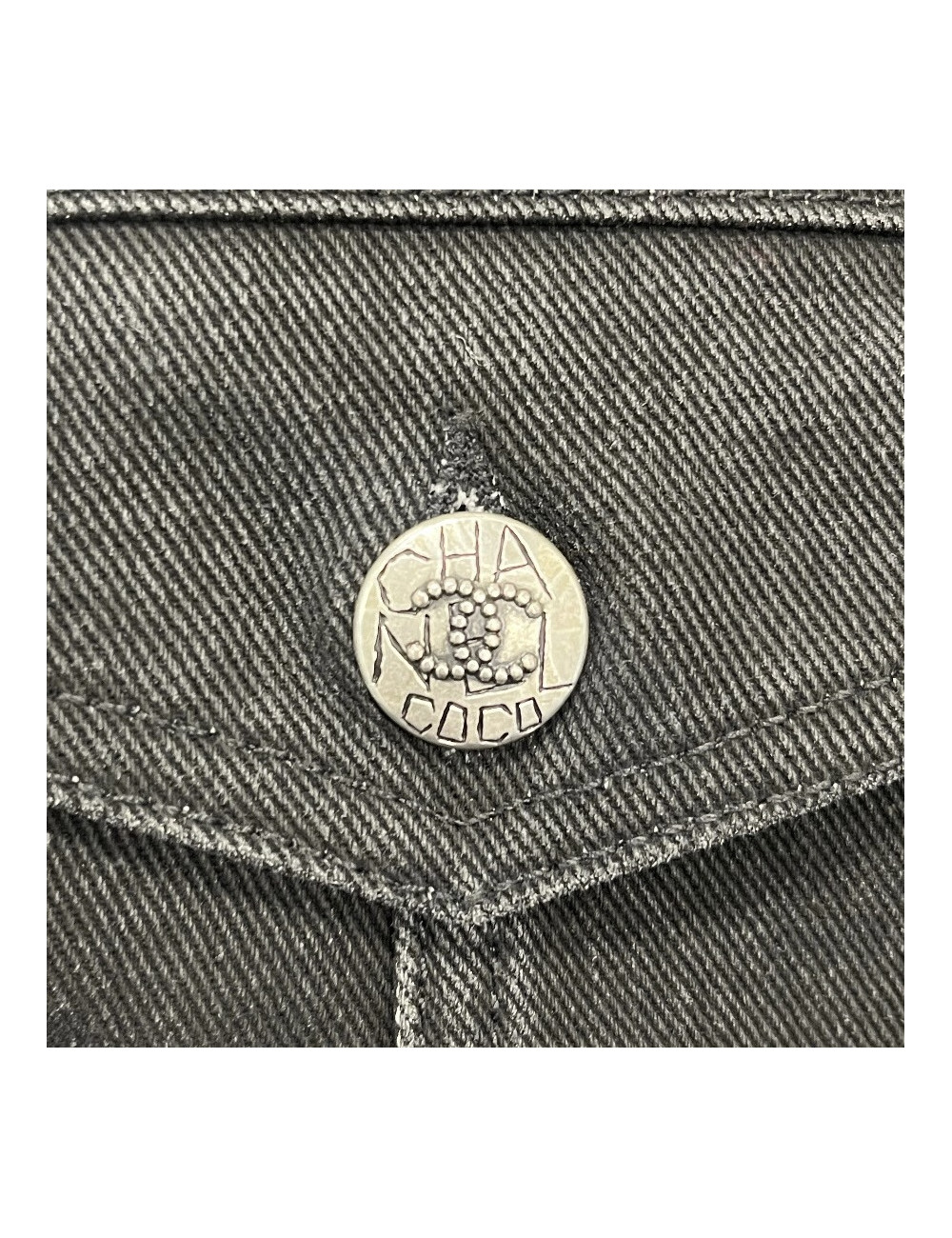 Veste CHANEL denim antracite T 36