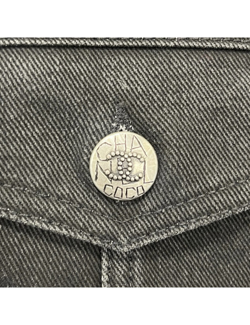 Veste CHANEL denim antracite T 36