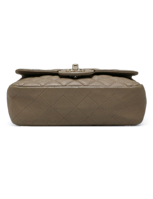 Mini timeless CHANEL gris cuir  caviar