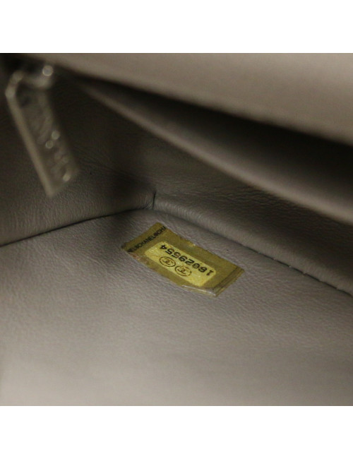 Mini timeless CHANEL gris cuir  caviar