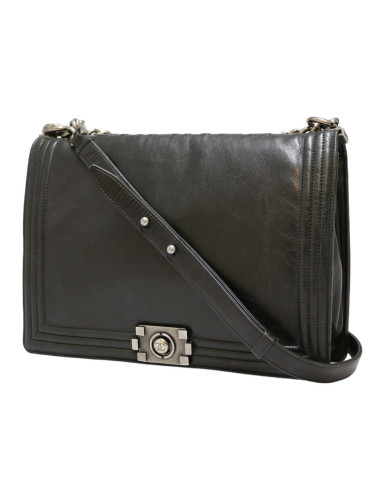 Sac Boy  CHANEL cuir d'agneau noir