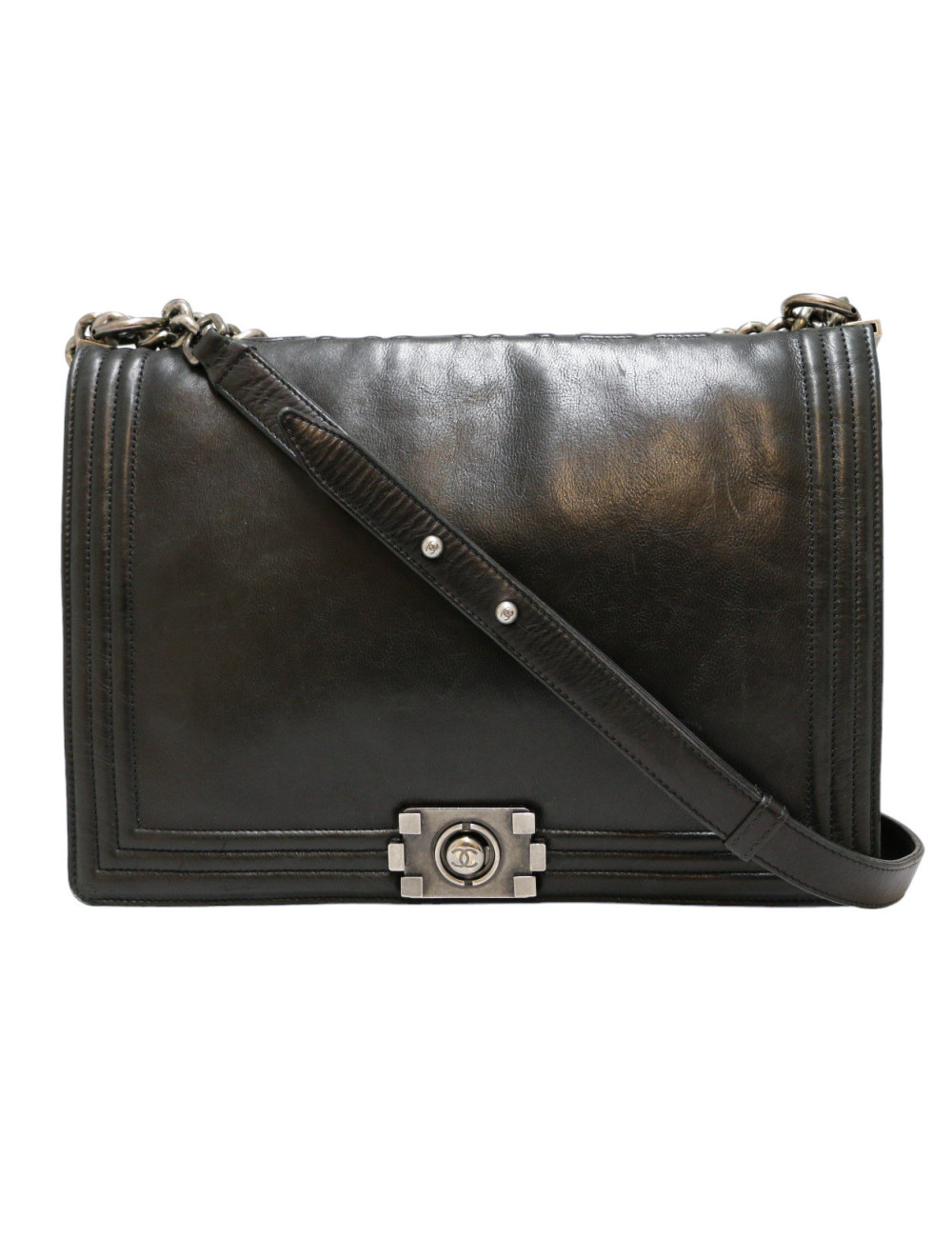 Sac Boy  CHANEL cuir d'agneau noir