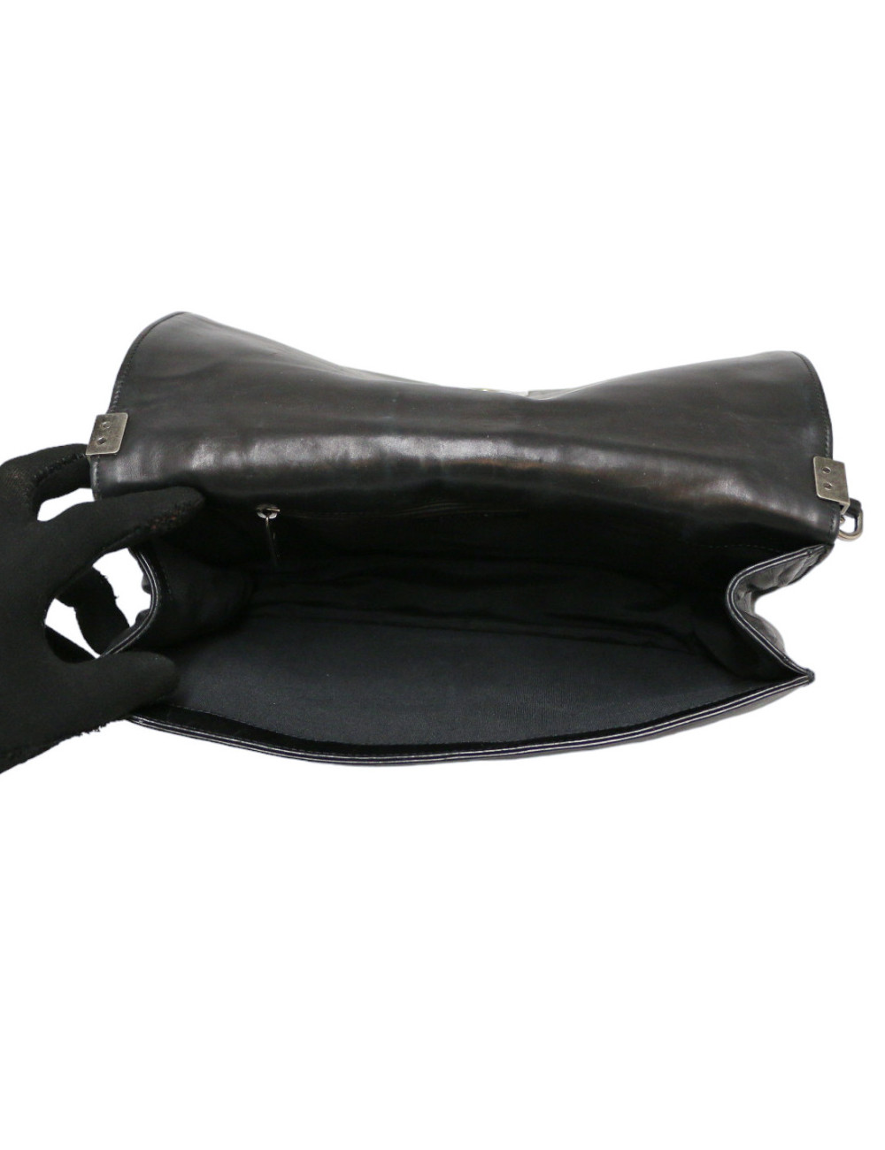 Sac Boy  CHANEL cuir d'agneau noir