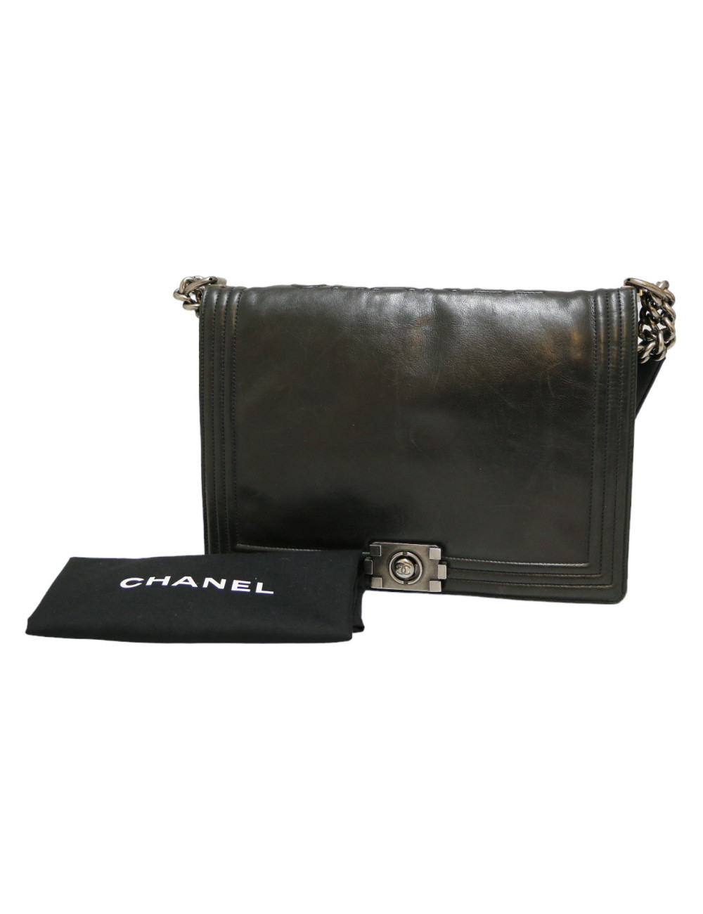 Sac Boy  CHANEL cuir d'agneau noir