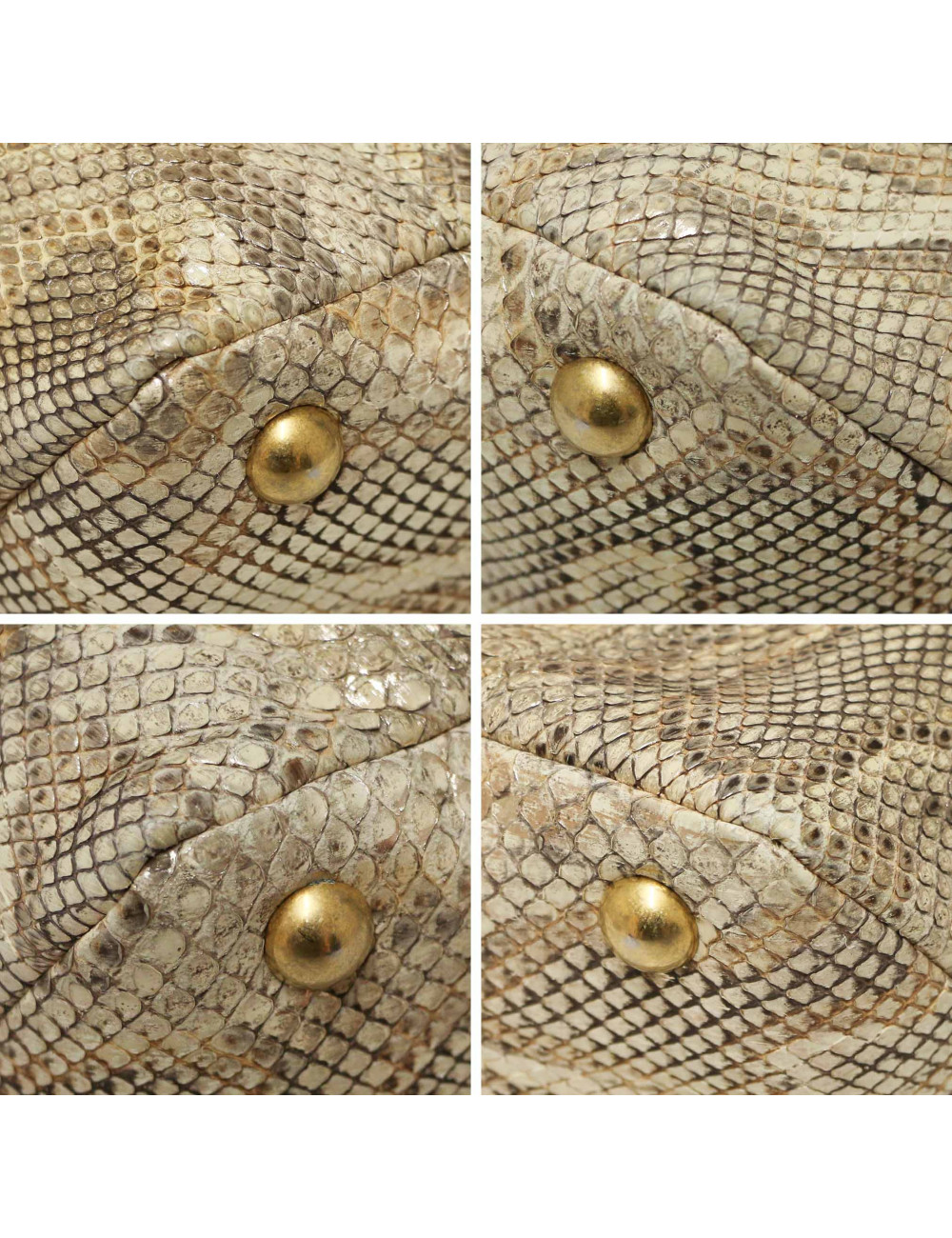 Sac CHANEL Paris Dallas python doré