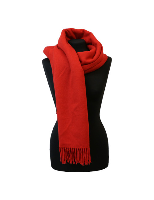 Plaid HERMES cachemire laine Vintage rouge