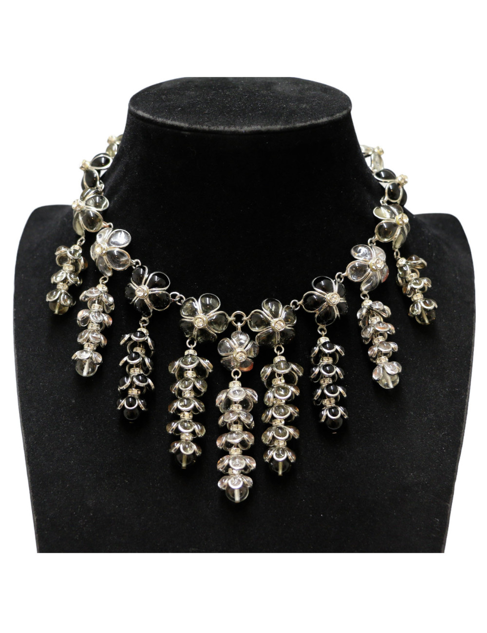 Collier houblons MARGUERITE DE VALOIS pâte de verre