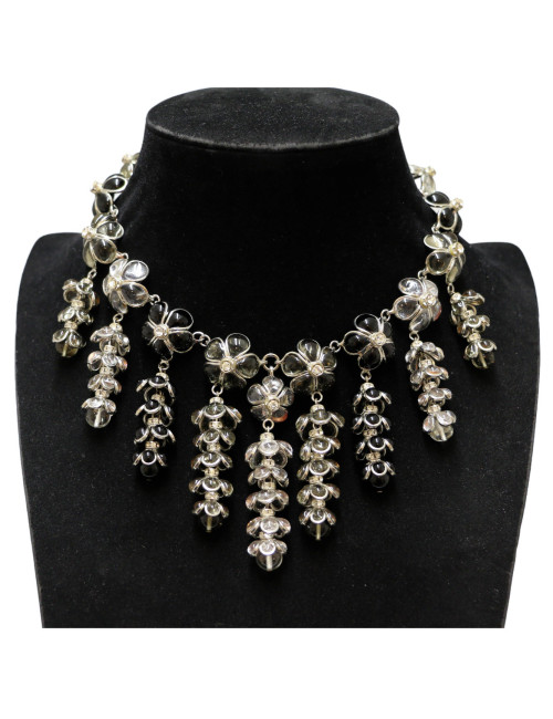 Collier houblons MARGUERITE DE VALOIS pâte de verre