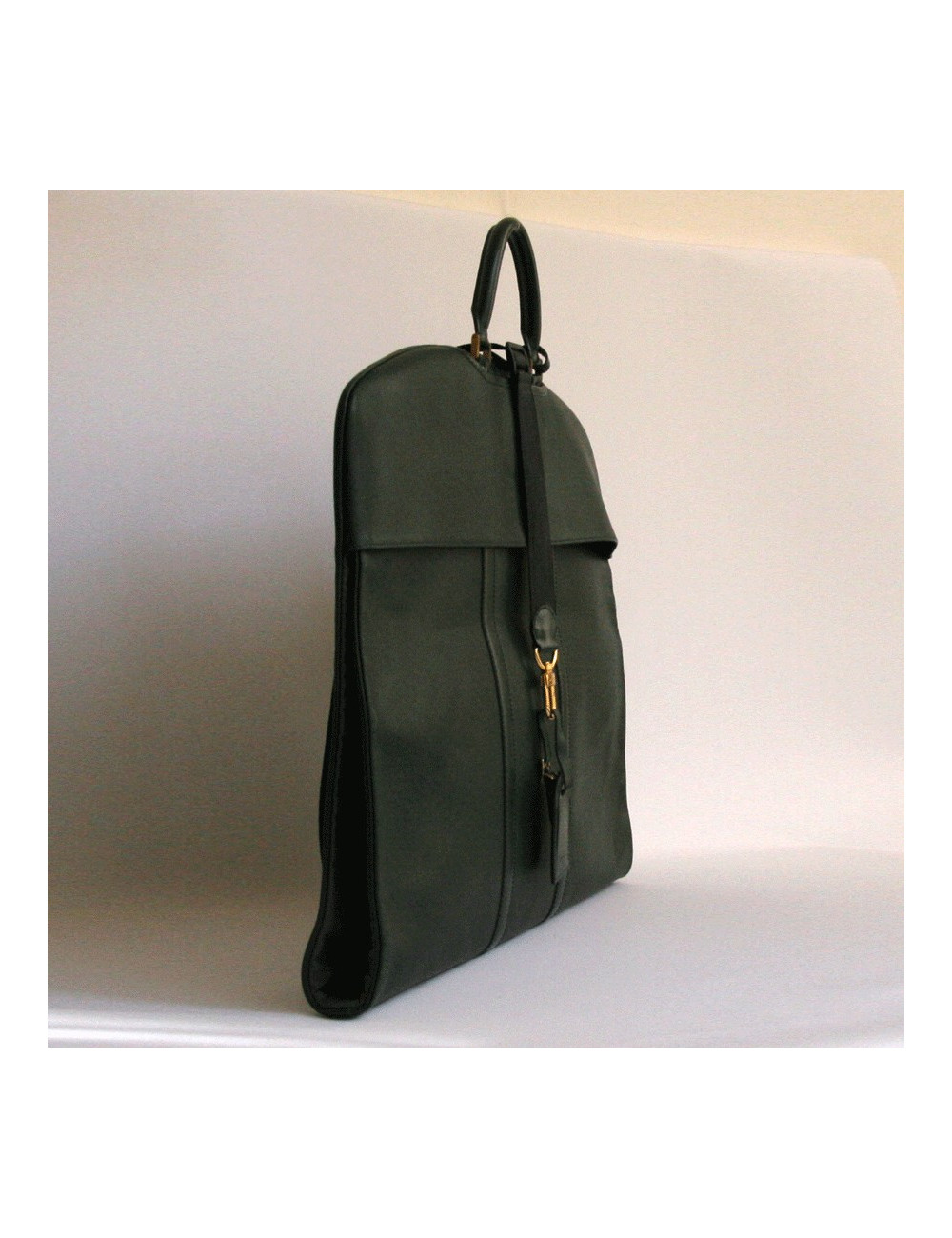 porte-habits LOUIS VUITTON cuir épi vert