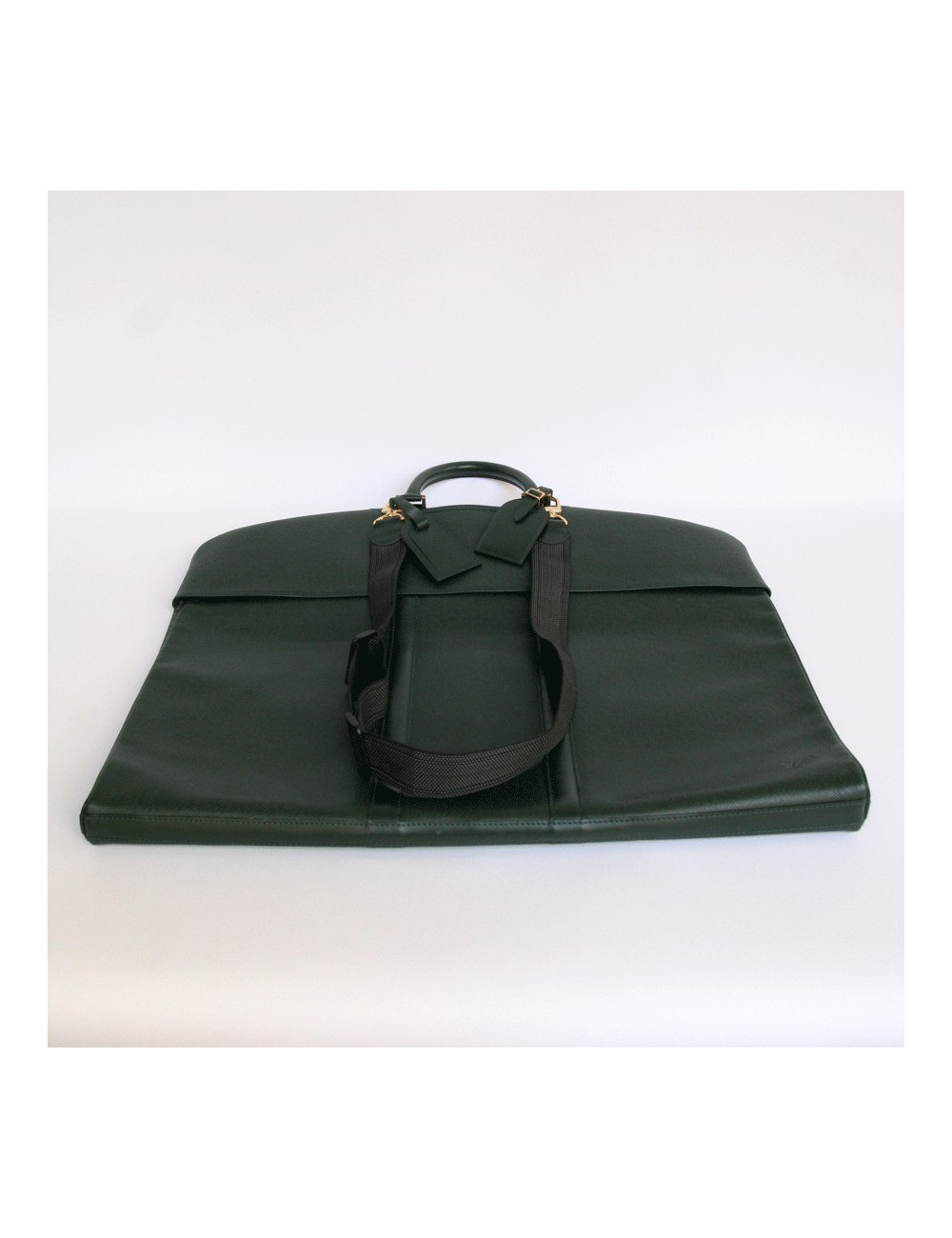 porte-habits LOUIS VUITTON cuir épi vert