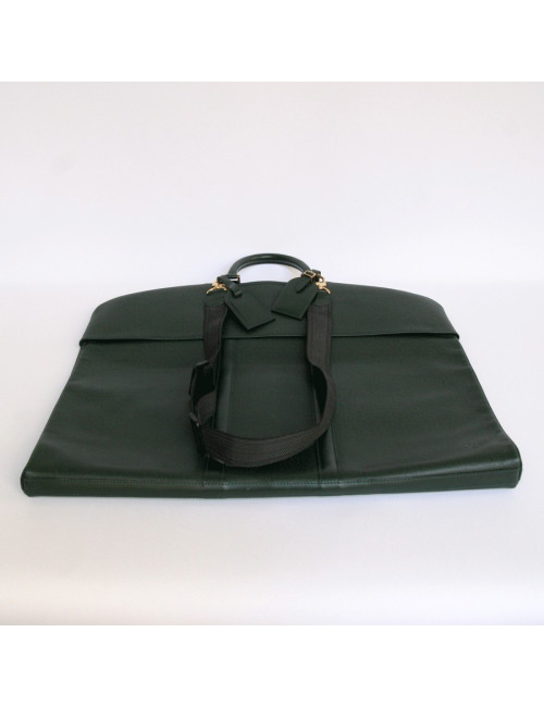 porte-habits LOUIS VUITTON cuir épi vert