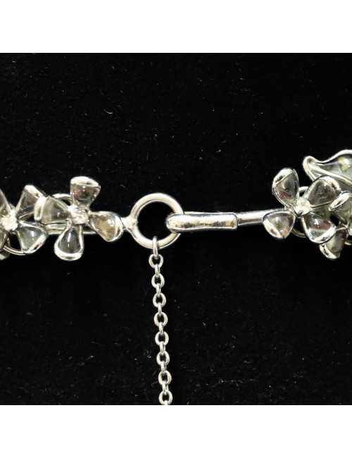 Collier MARGUERITE DE VALOIS fleurettes pâte de verre
