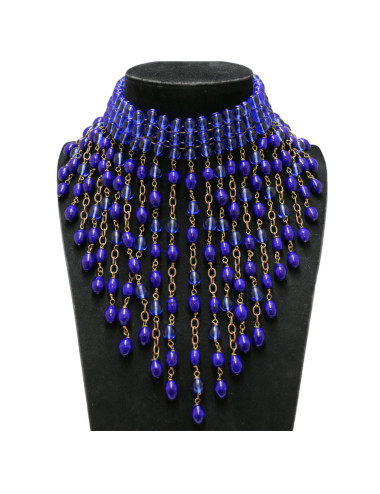 Chocker MARGUERITE DE VALOIS perles pendantes 