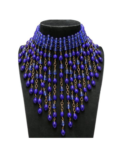 Chocker MARGUERITE DE VALOIS perles pendantes