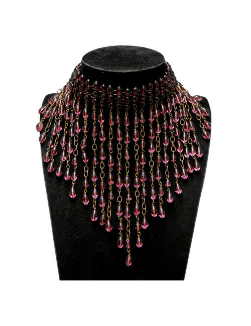 Chocker MARGUERITE DE VALOIS pâte de verre