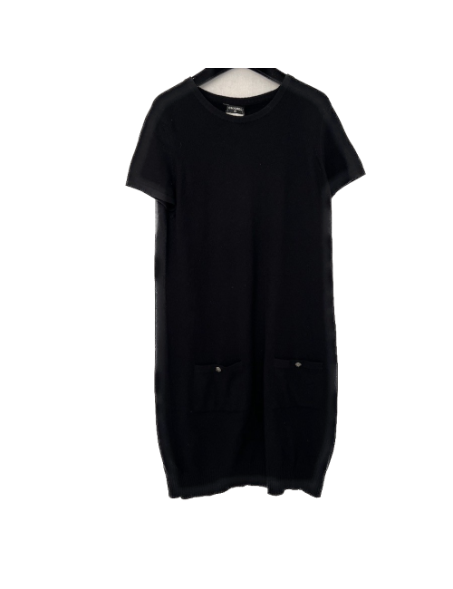 Robe T40 CHANEL cachemire noire