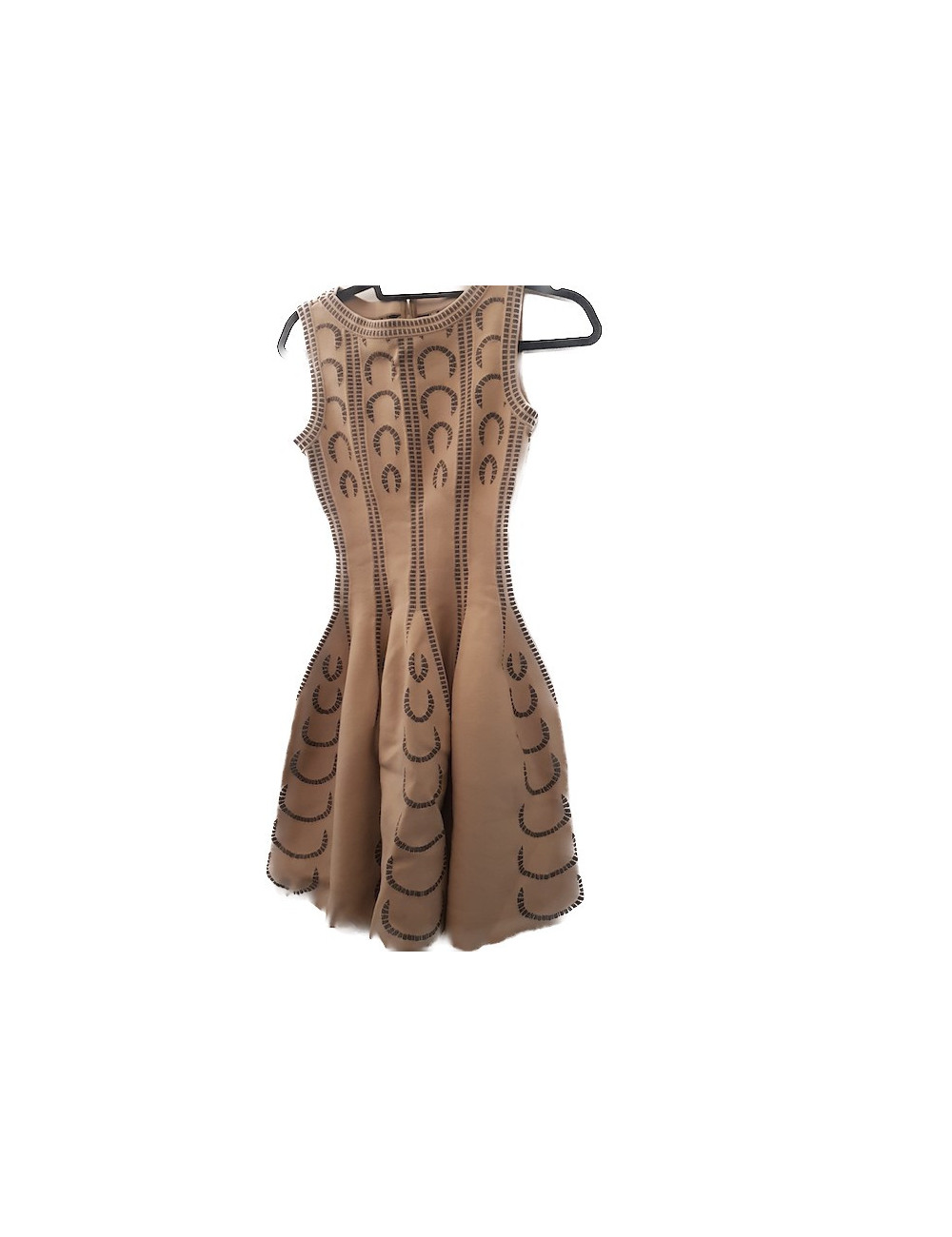 Robe ALAIA T36 feutrine et noire