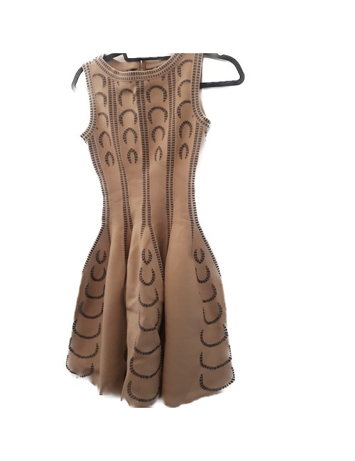 Robe ALAIA T36 feutrine et noire