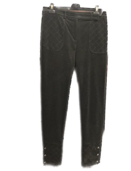 Pantalon CHANEL noir velours t 44