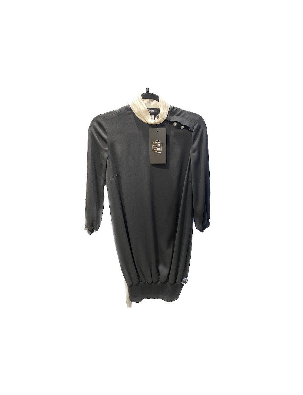 Robe pull soie AZZARO noire