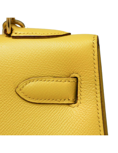 A REPARER Kelly 32 HERMES sellier jaune