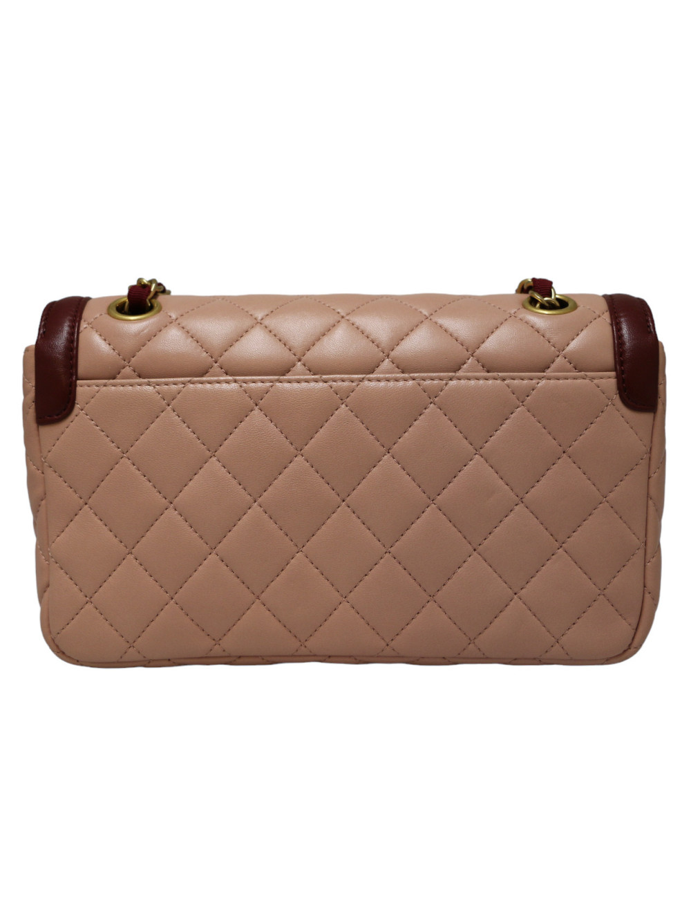 Sac classique CHANEL rose et bordeaux