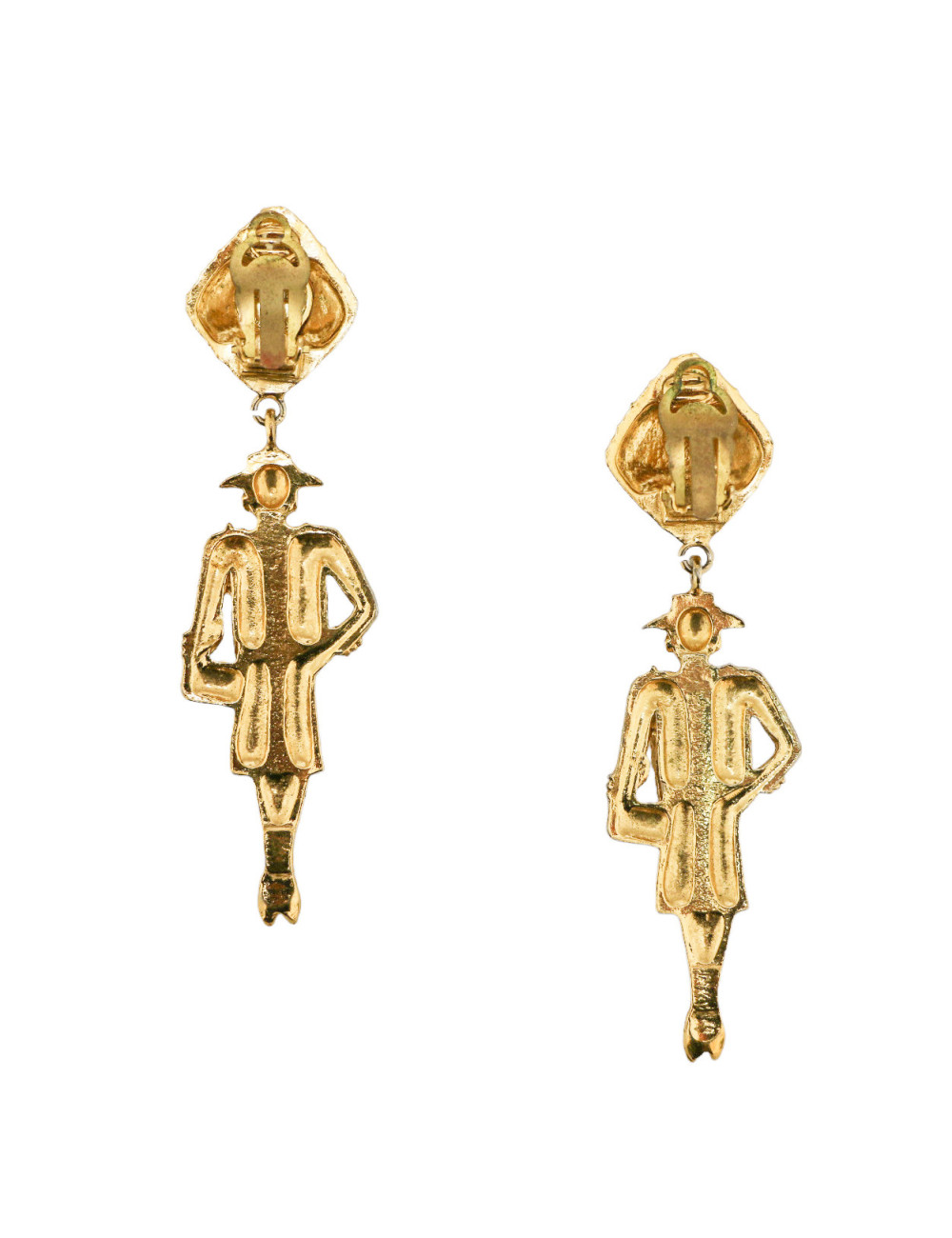 CHANEL vintage clip-on earrings Coco Mademoiselle