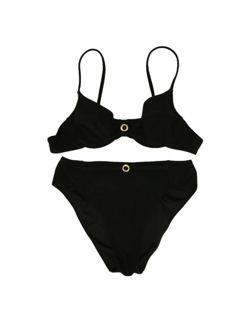 Maillot de bain CHRISTIAN DIOR noir 2 pièces