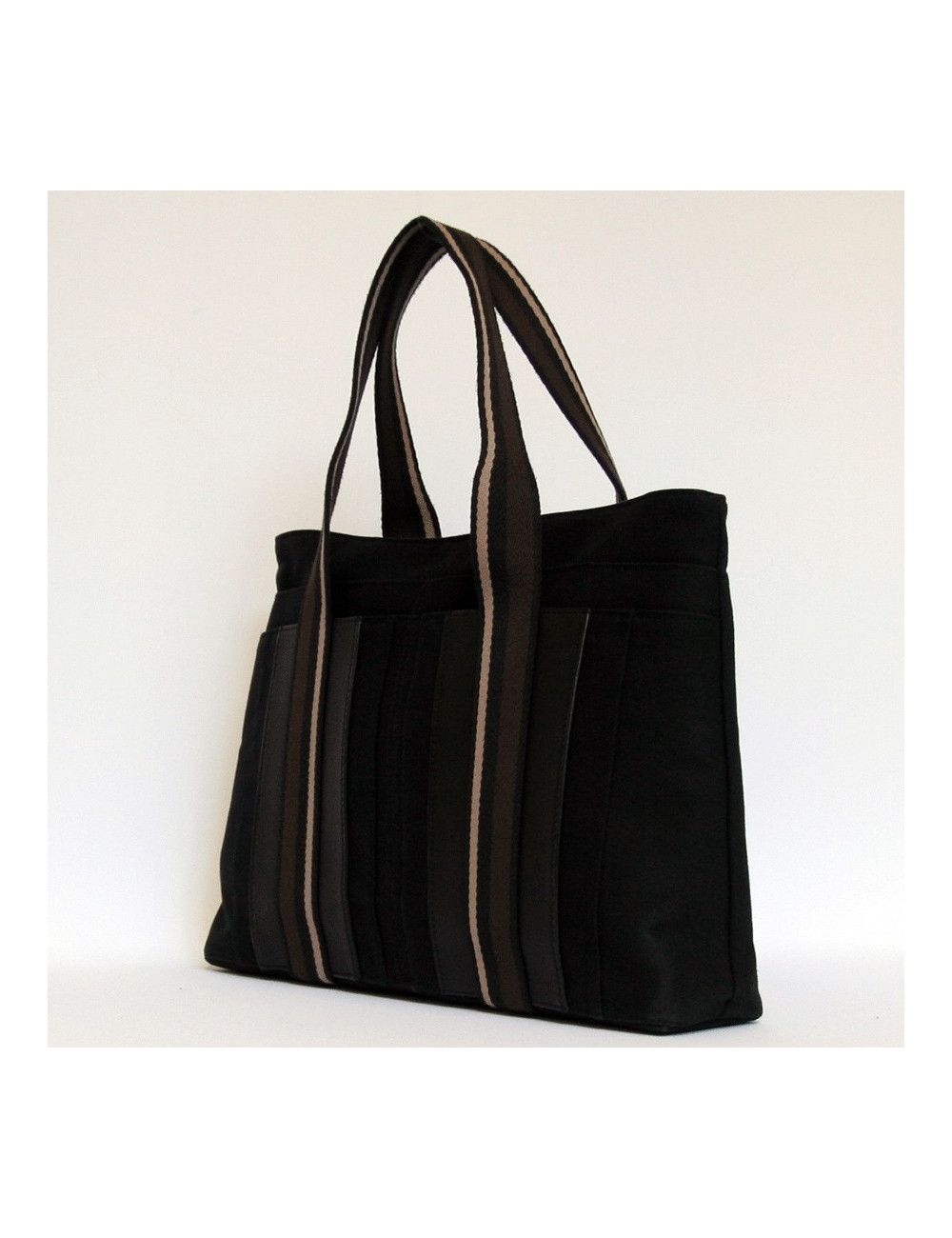 sac Garden HERMES toile noire