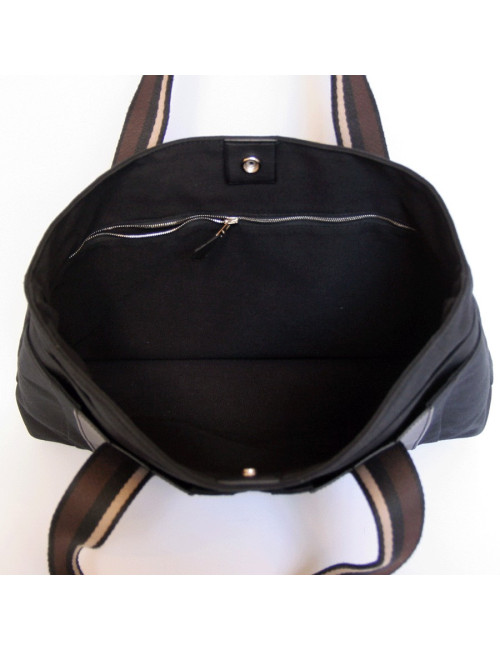 Sac Herline HERMES toile noire