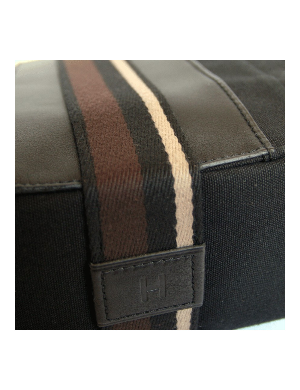 Sac Herline HERMES toile noire