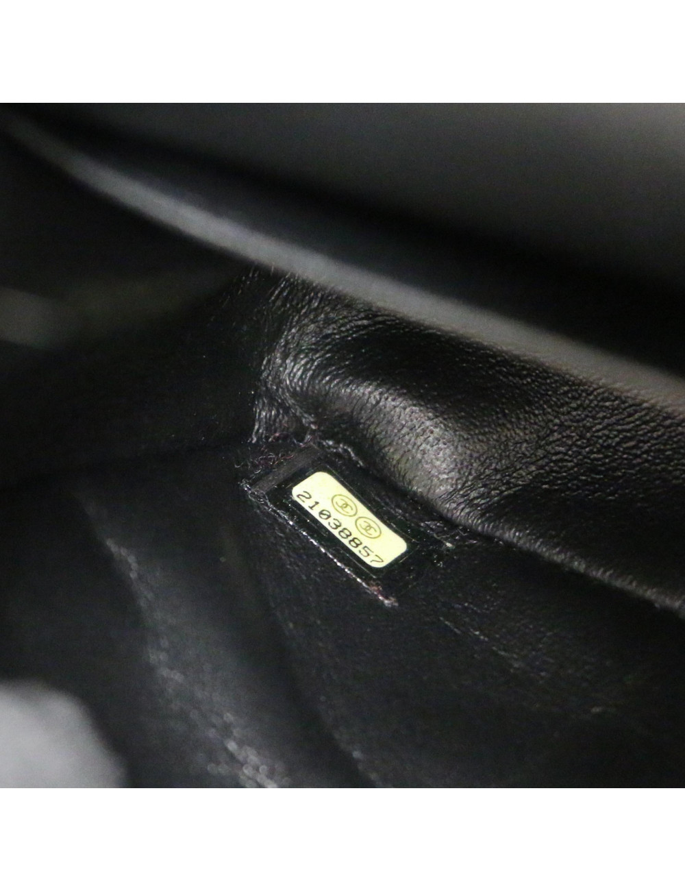 Sac CHANEL tweed noir et blanc