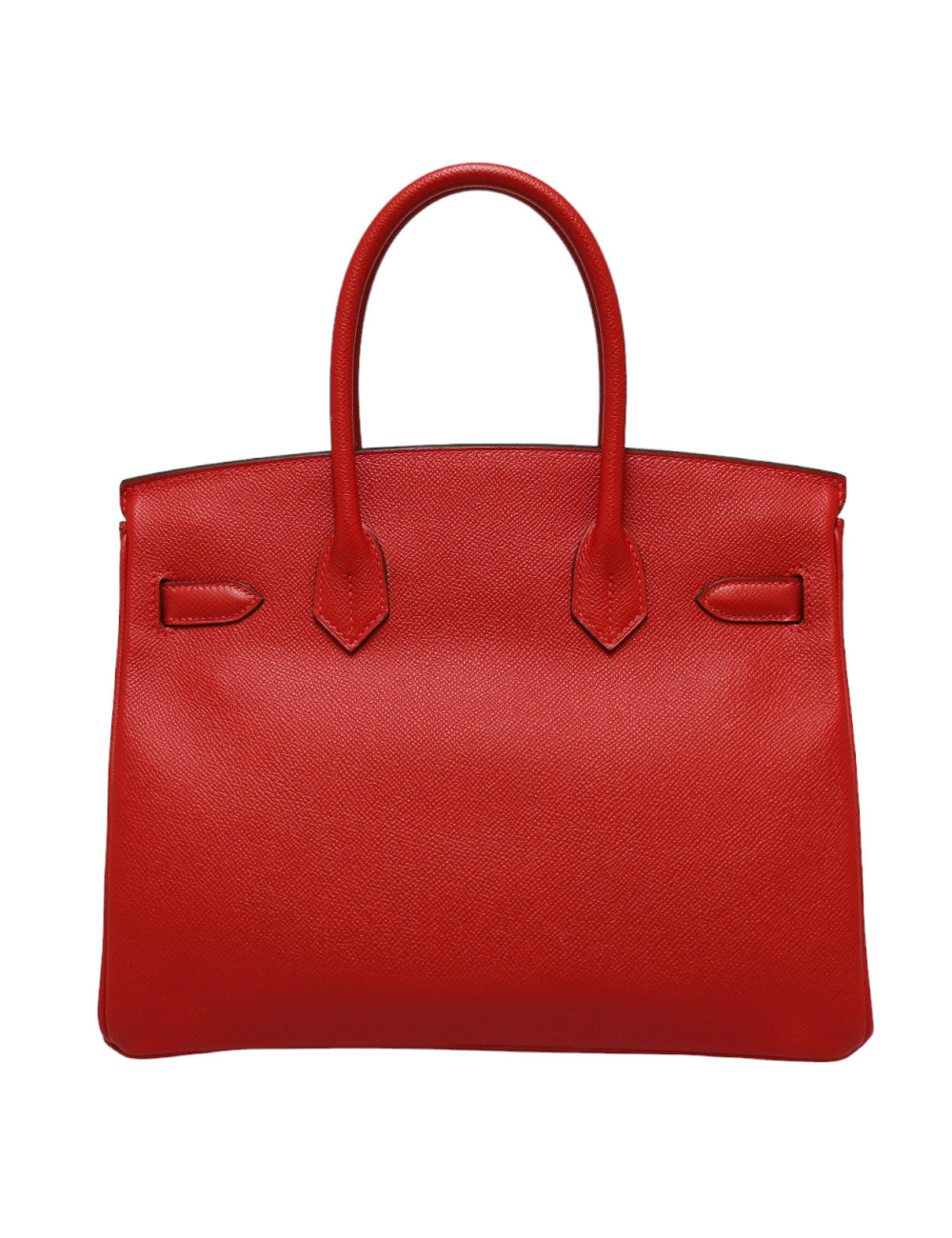 Sac HERMES 30 Birkin veau Epsom rouge casaque