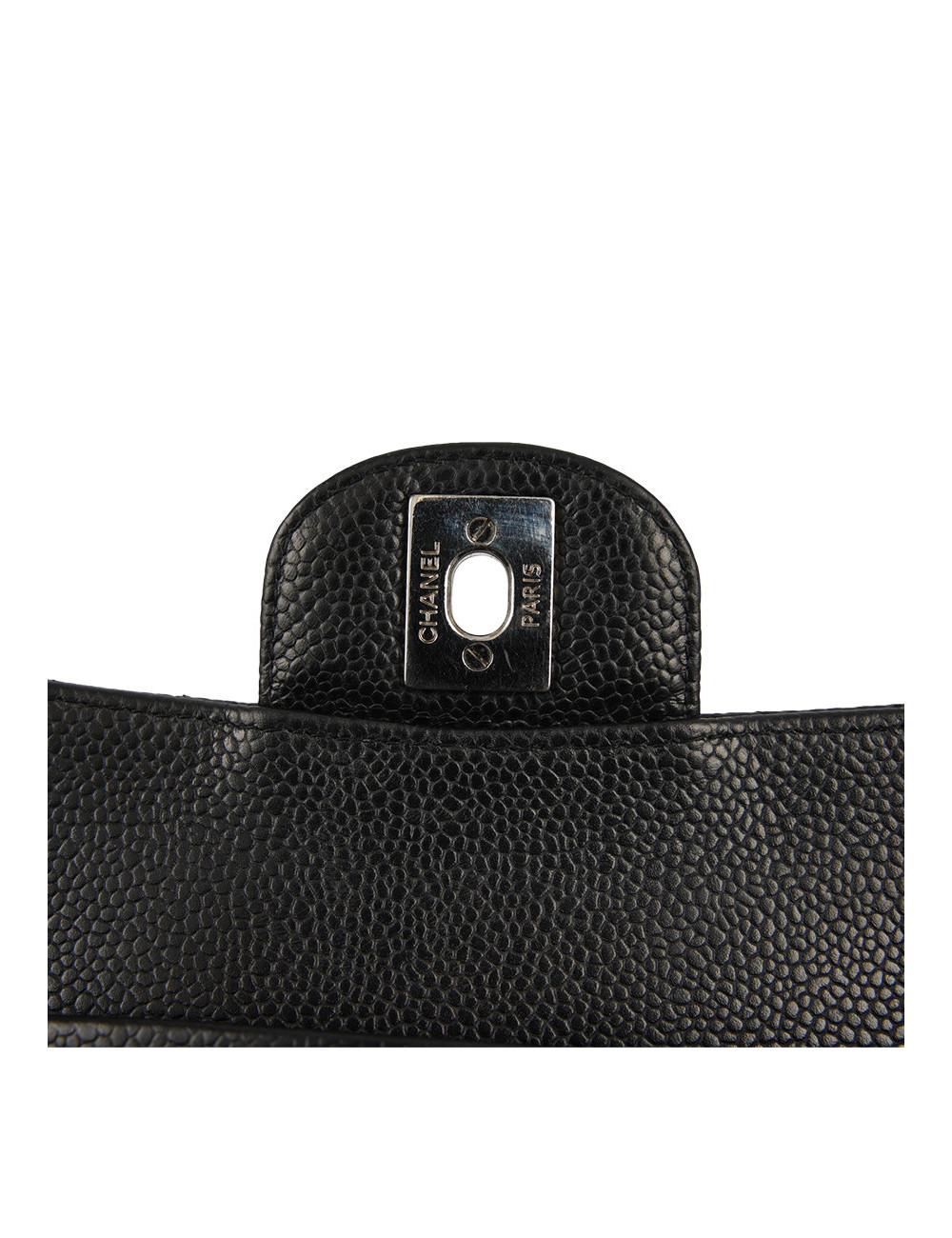 Sac double flap caviar CHANEL noir