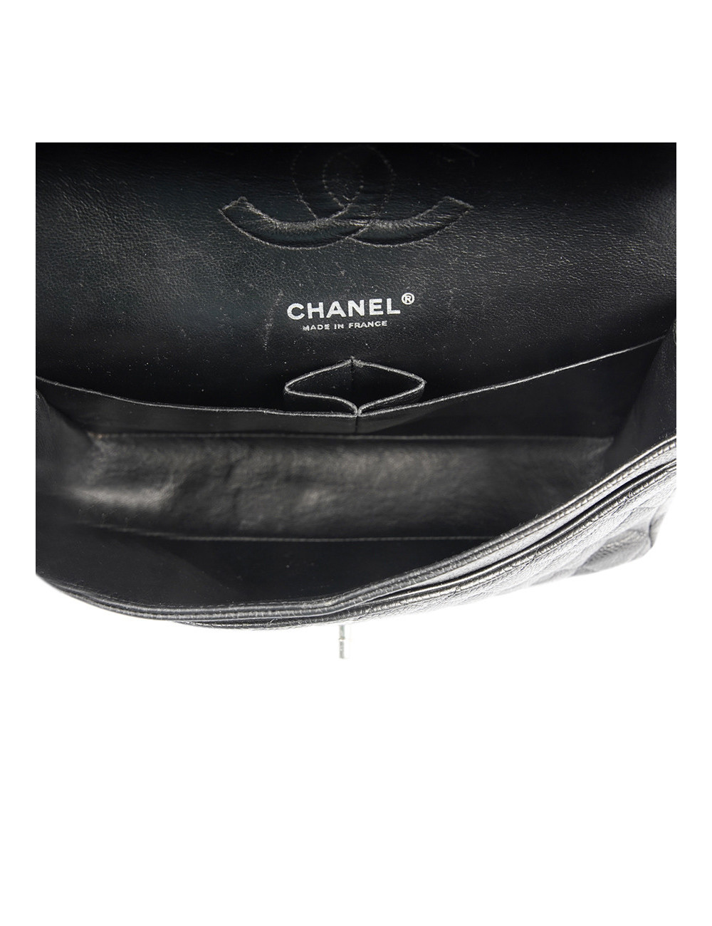 Sac double flap caviar CHANEL noir