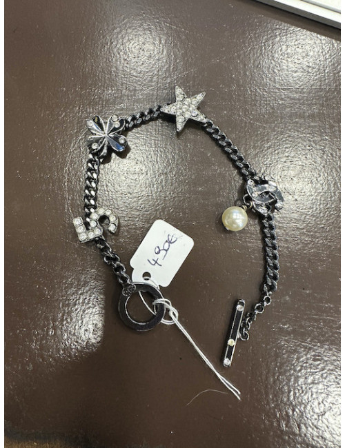 Bracelet CHANEL charms argent canon de fusil