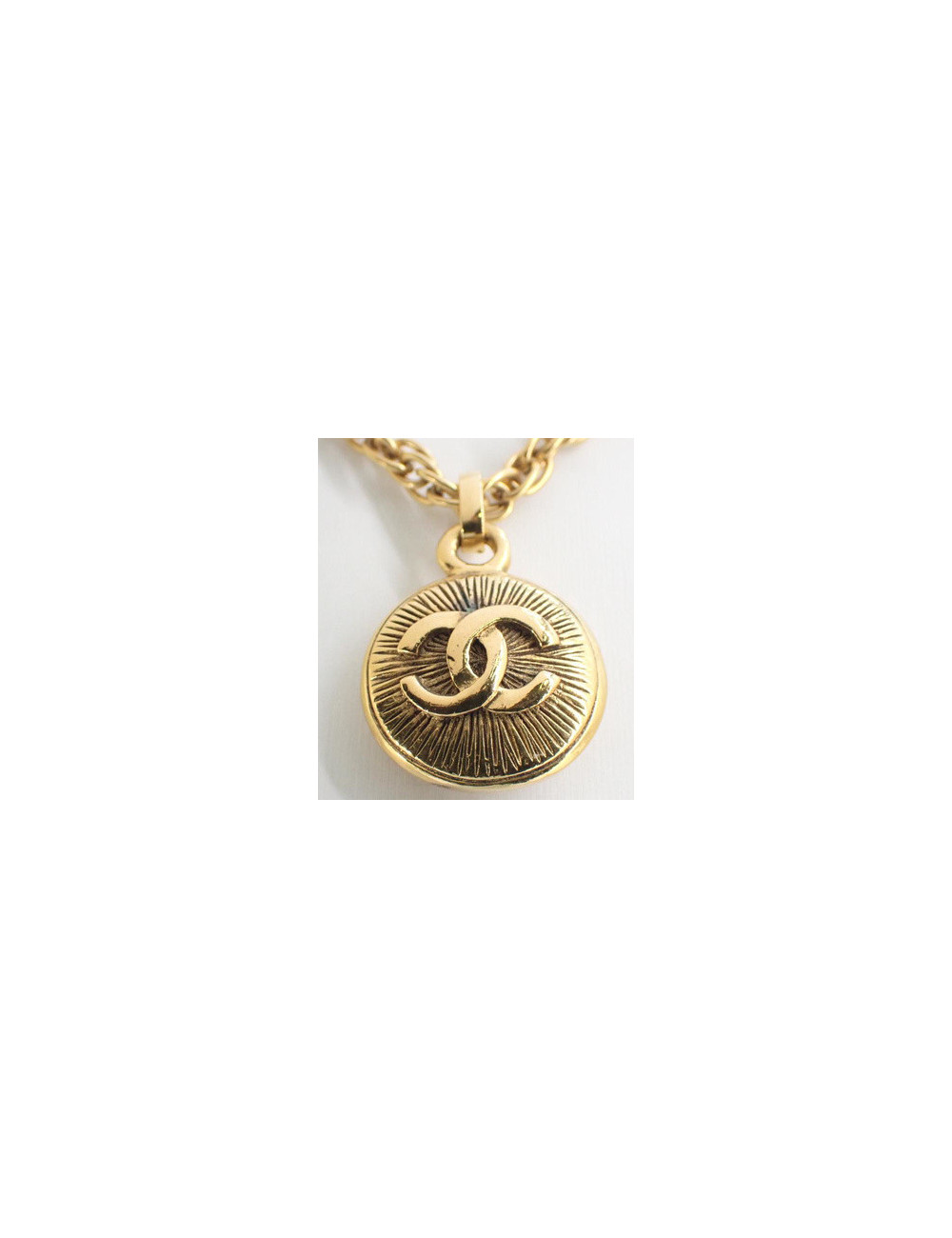 Chaine pendentif CHANEL doré