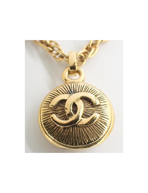Chaine pendentif CHANEL doré