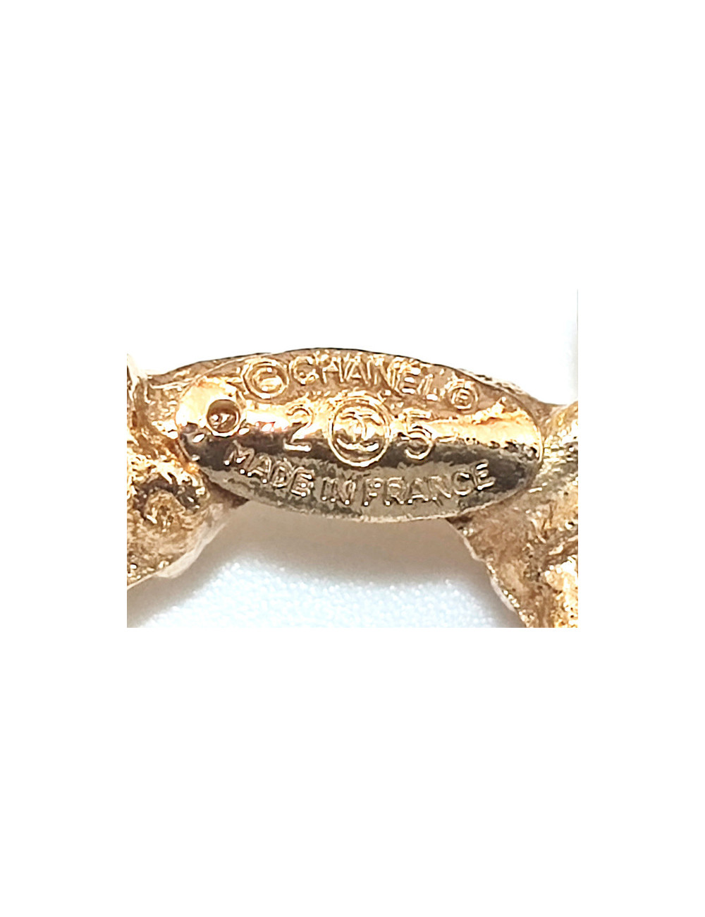 CHANEL gilded double chain belt