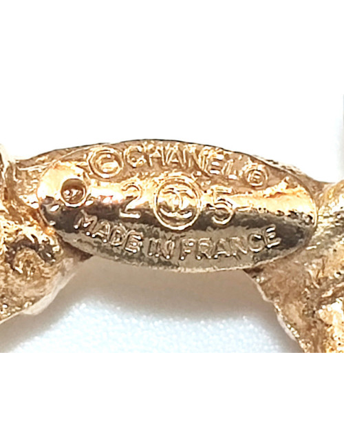 CHANEL gilded double chain belt