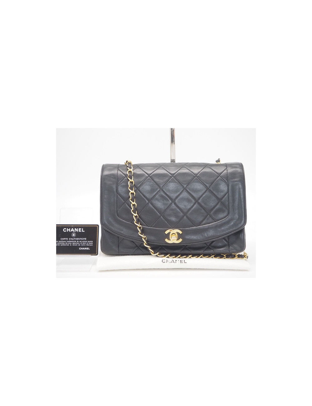 Sac Diana GM CHANEL noir