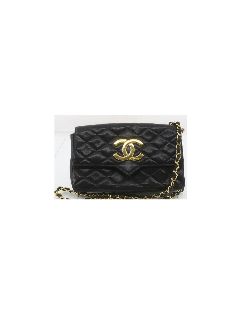Sac CC CHANEL matelassé noir